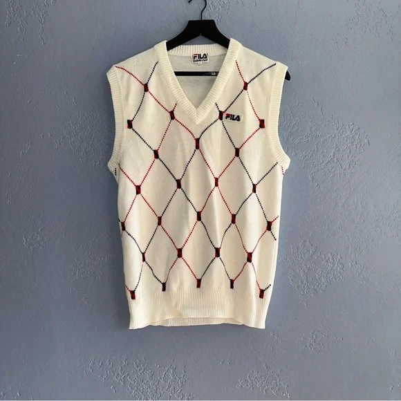 Vintage Fila sweater vest Sz L - Picture 1 of 4